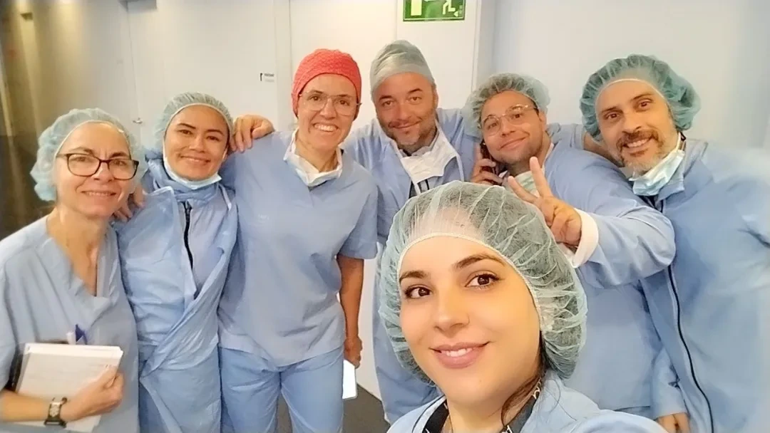 A beautiful view of the Barcelona skyline at dusk.